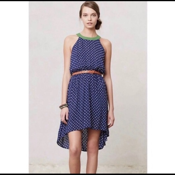 Anthropologie Dresses & Skirts - Anthropologie Lilka Lark Hi-Low Polka Dot Dress